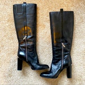 Michael Kors black leather boots